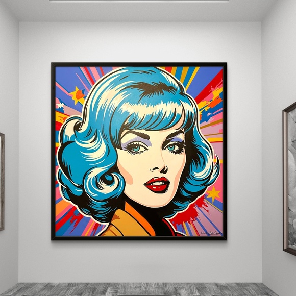 48” x 48” Original acrylic painting signed by artist - Picture 3 of 4